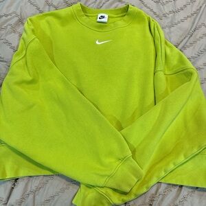 Nike Green center swoosh crewneck